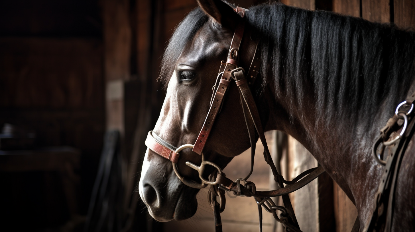 Où trouver un harnais ancien pour cheval de trait 